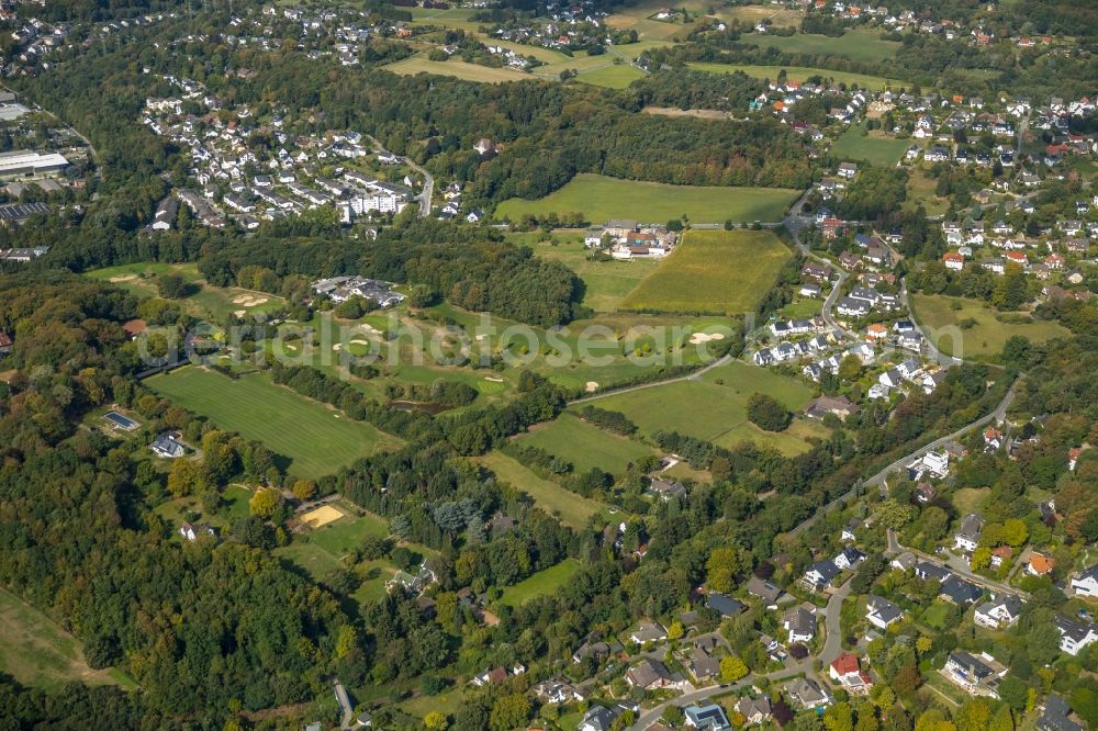 Herdecke from the bird's eye view: Grounds of the Golf course at Herdecke on Ackerweg in Herdecke in the state North Rhine-Westphalia, Germany