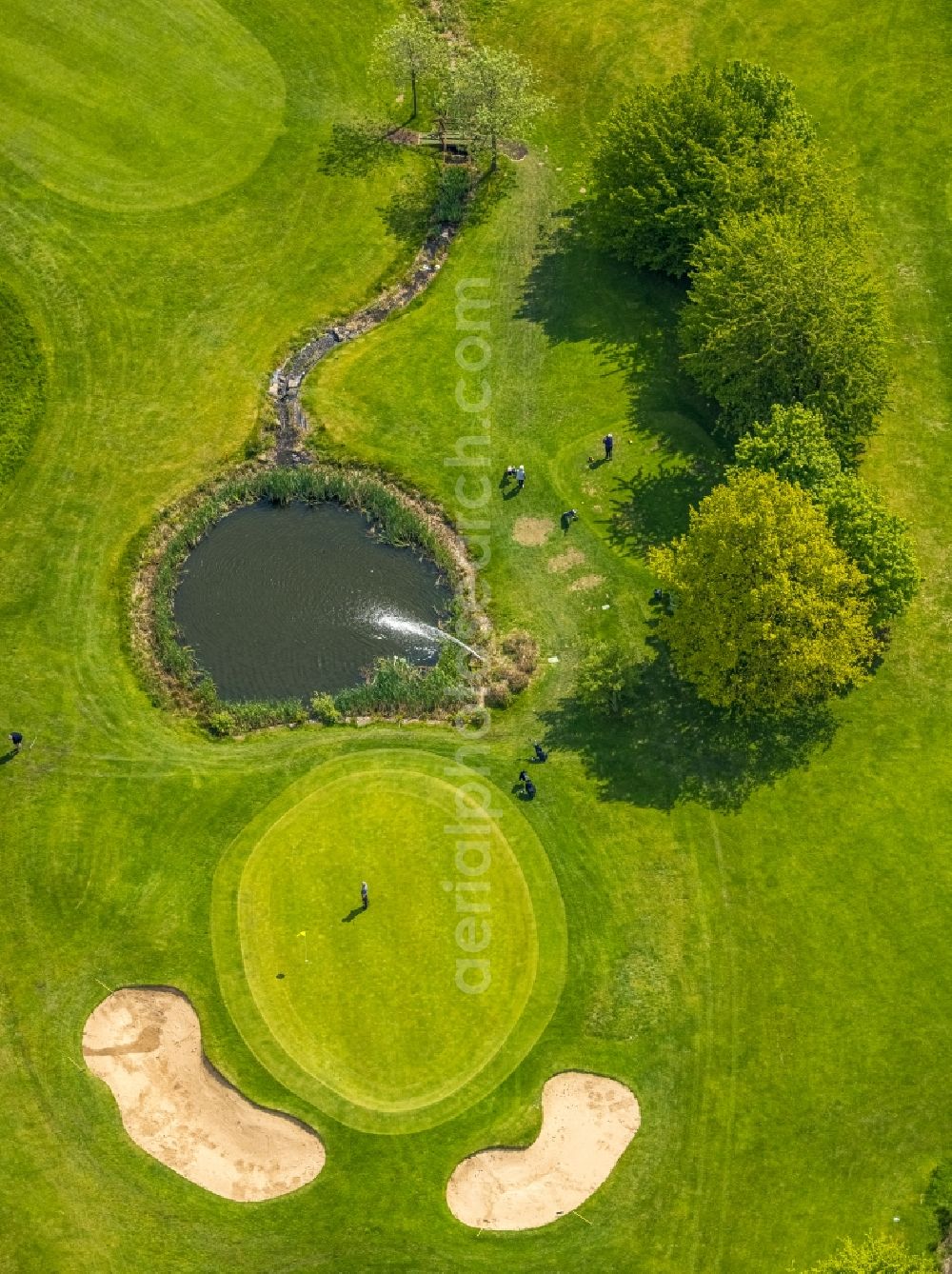 Aerial photograph Herdecke - Grounds of the Golf course at Herdecke on Ackerweg in Herdecke in the state North Rhine-Westphalia, Germany