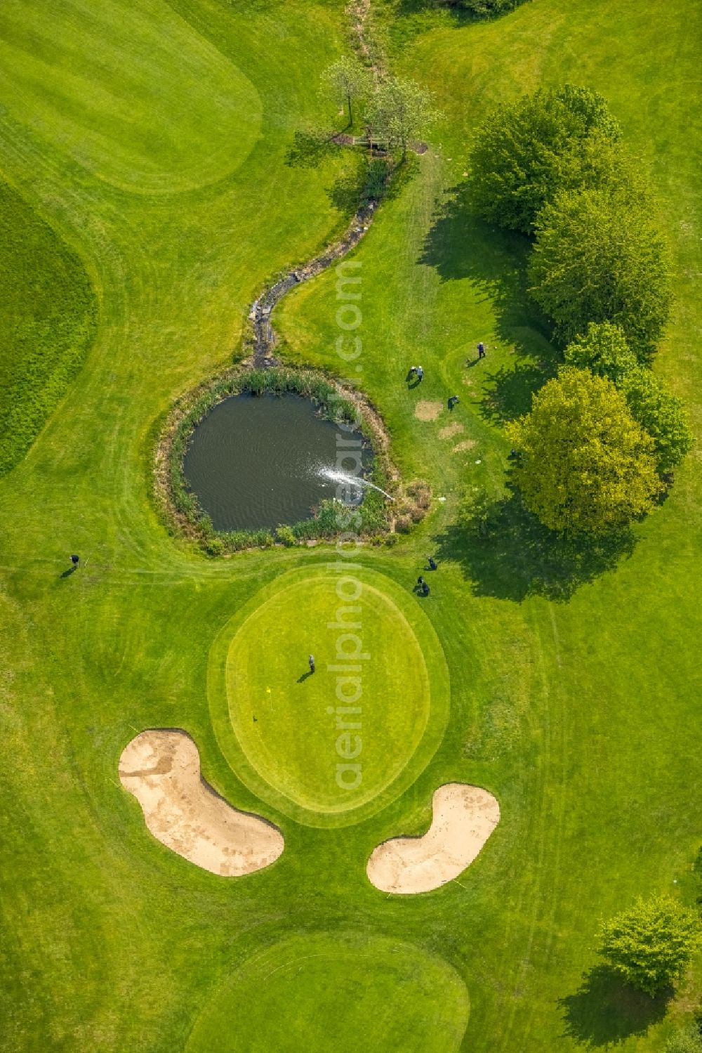 Herdecke from above - Grounds of the Golf course at Herdecke on Ackerweg in Herdecke in the state North Rhine-Westphalia, Germany