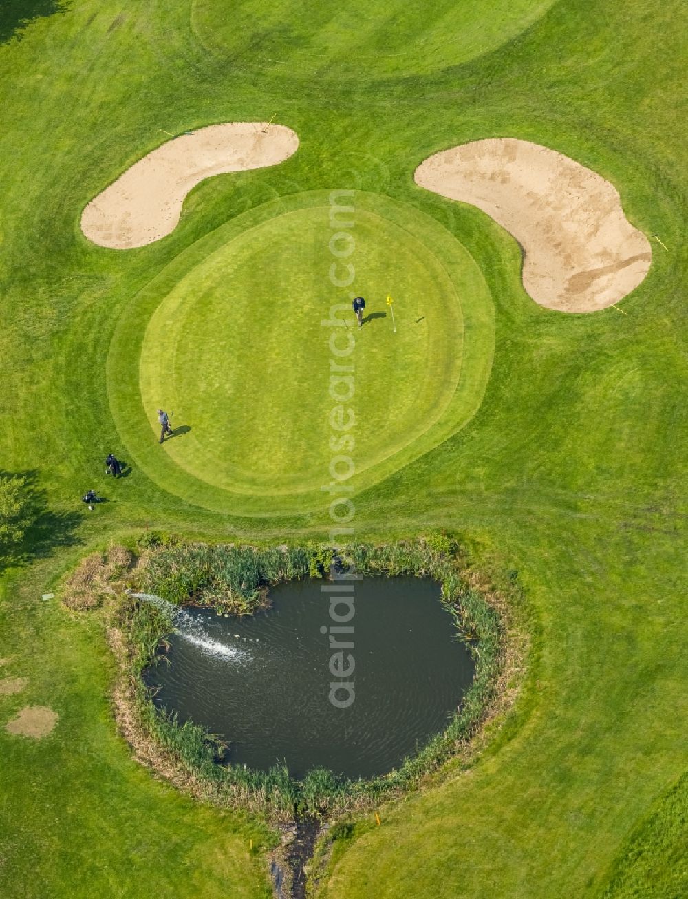 Herdecke from the bird's eye view: Grounds of the Golf course at Herdecke on Ackerweg in Herdecke in the state North Rhine-Westphalia, Germany