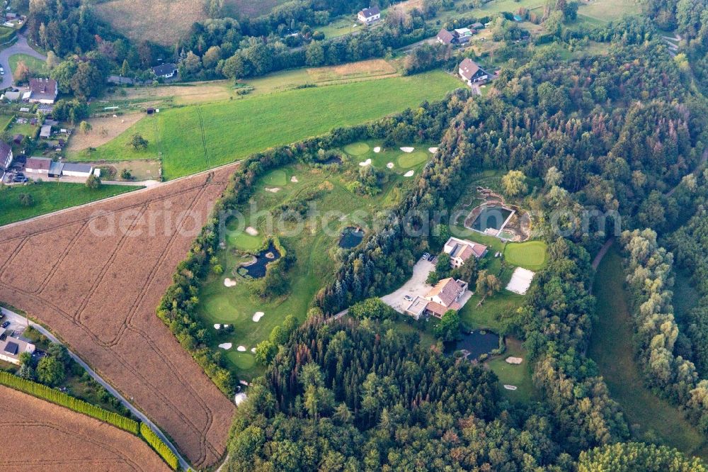 Velbert from the bird's eye view: Grounds of the Golf course at Hinkelsteinwiese in Velbert in the state North Rhine-Westphalia, Germany