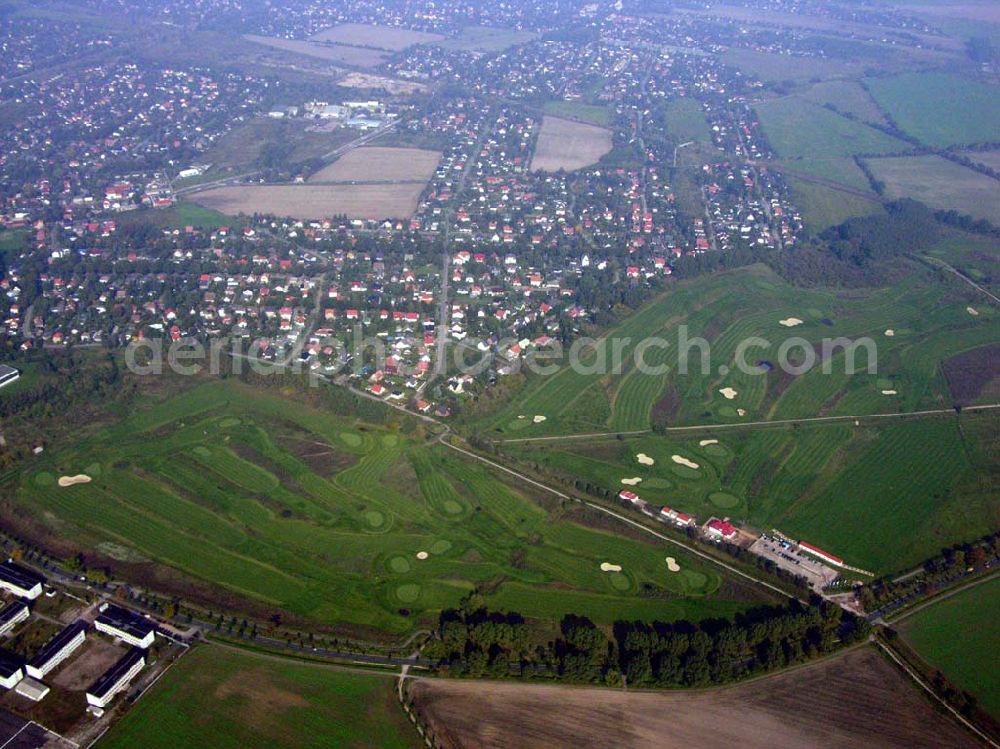 Aerial photograph Berlin-Hohenschönhausen - Golfplatz Hohenschönhausen