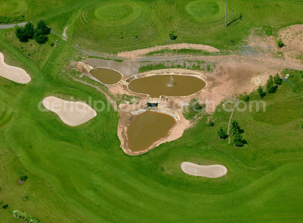 Imsbach from above - Grounds of the Golf course at in Imsbach in the state Rhineland-Palatinate, Germany