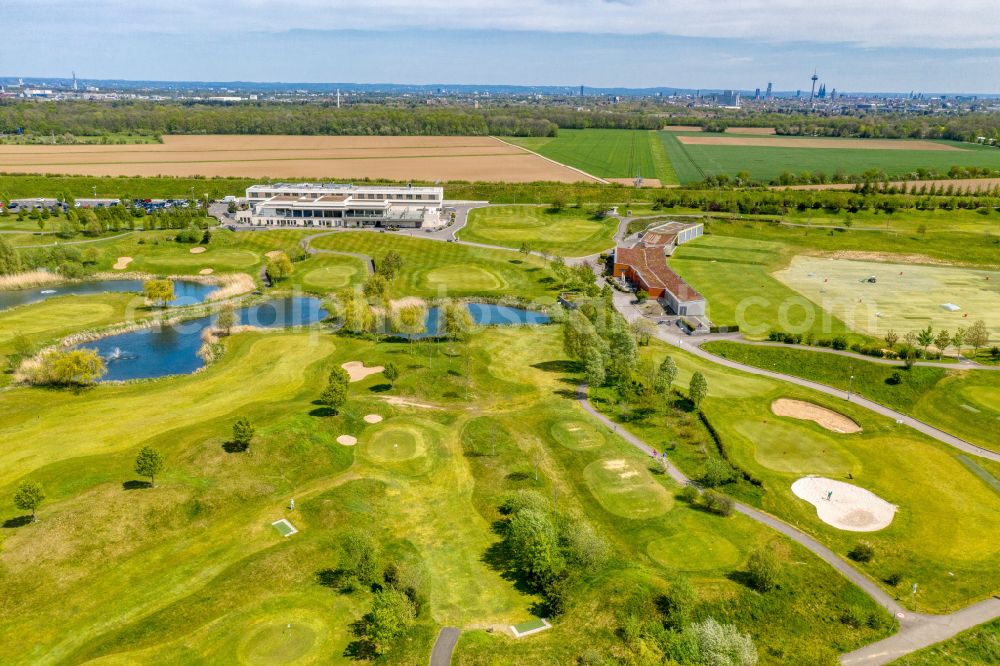 Aerial image Köln - Grounds of the Golf course at Koelner Golfclub on street Freimersdorfer Weg on street Freimersdorfer Weg in the district Widdersdorf in Cologne in the state North Rhine-Westphalia, Germany