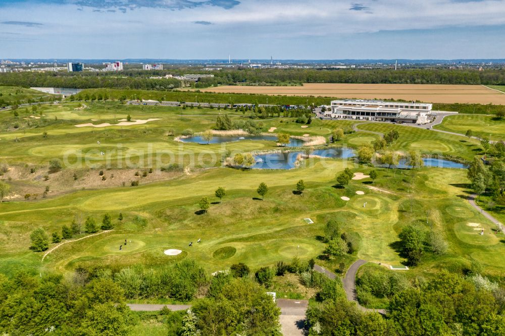 Köln from above - Grounds of the Golf course at Koelner Golfclub on street Freimersdorfer Weg on street Freimersdorfer Weg in the district Widdersdorf in Cologne in the state North Rhine-Westphalia, Germany