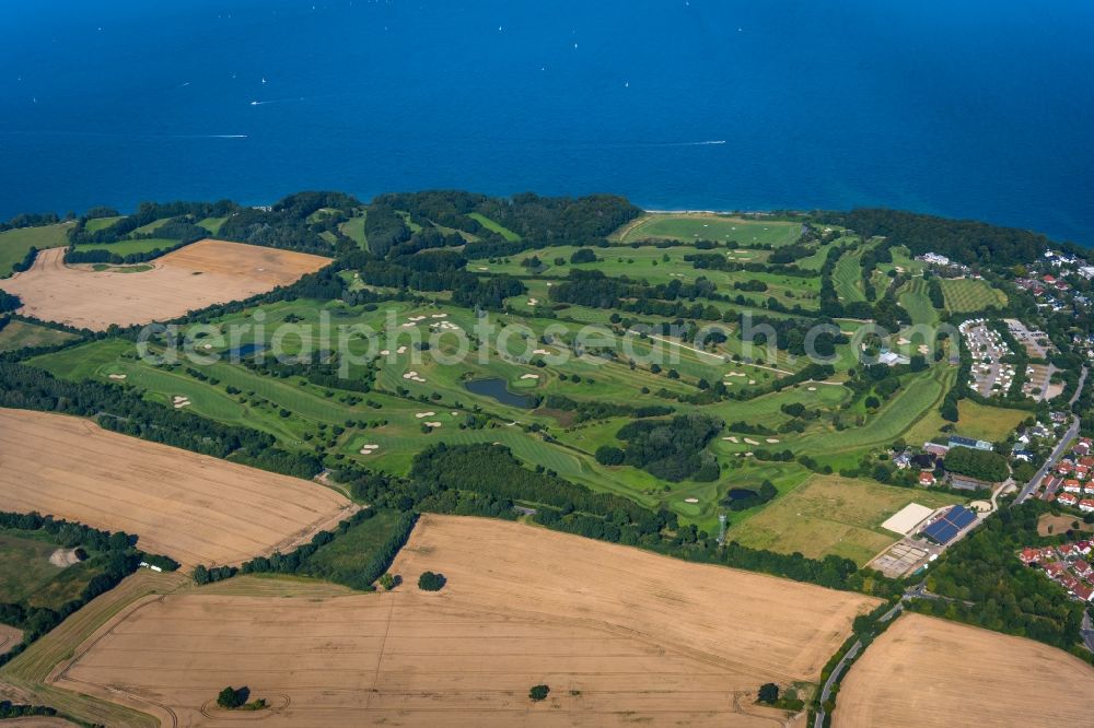 Timmendorfer Strand from above - Grounds of the Golf course at Luebeck-Travemuender Golf-Klub von 1921 e.V. in Timmendorfer Strand in the state Schleswig-Holstein, Germany