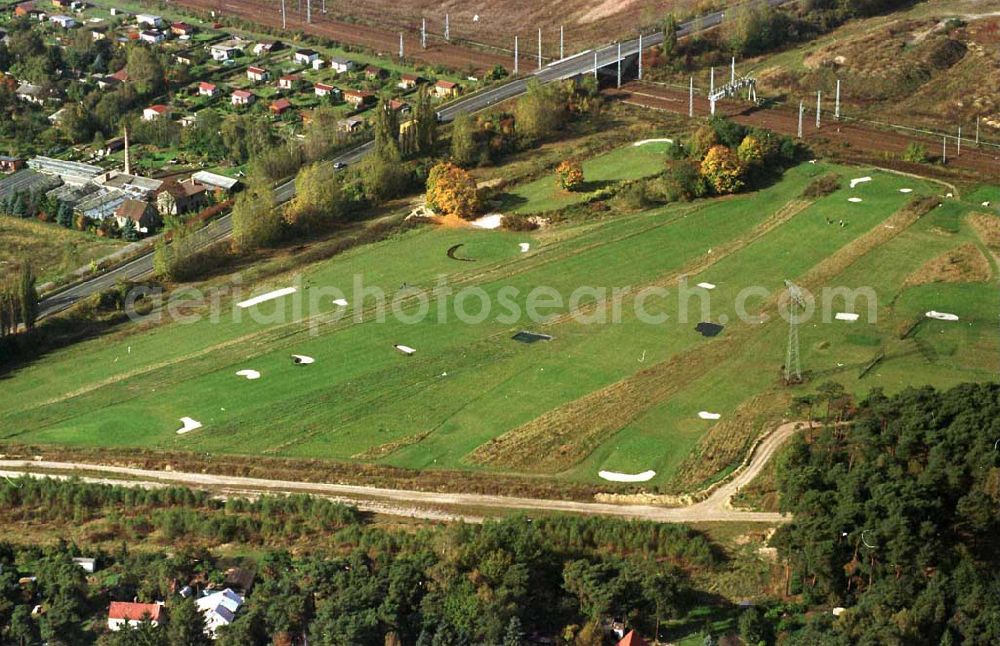 Mahlow / Brandenburg from the bird's eye view: Golfplatz Mahlow