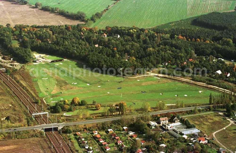 Mahlow / Brandenburg from the bird's eye view: Golfplatz Mahlow