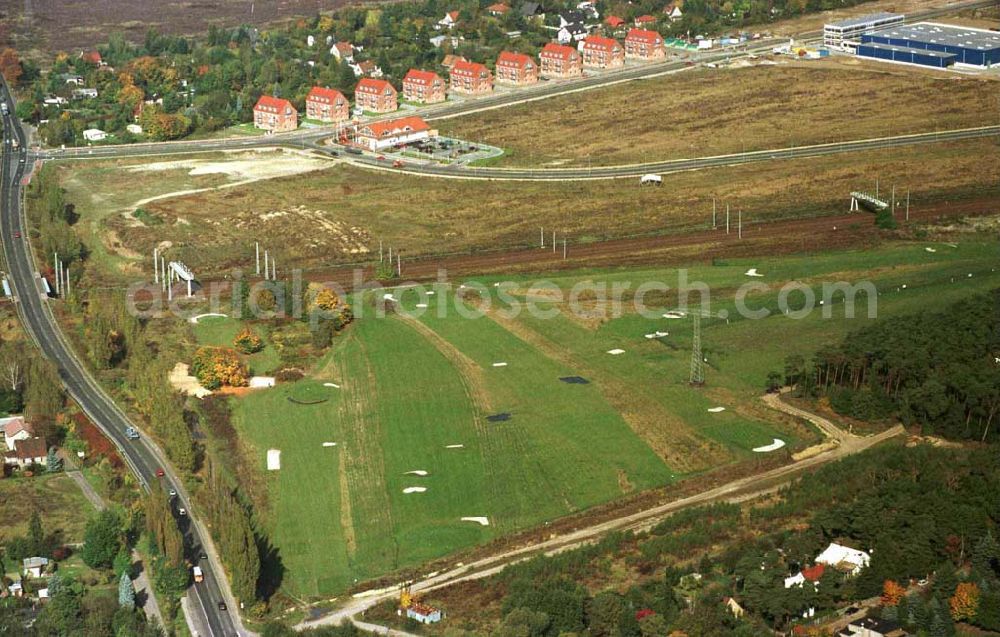 Mahlow / Brandenburg from the bird's eye view: Golfplatz Mahlow