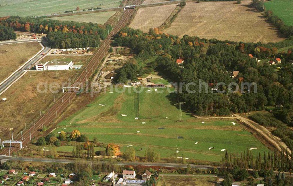 Mahlow / Brandenburg from the bird's eye view: Golfplatz Mahlow