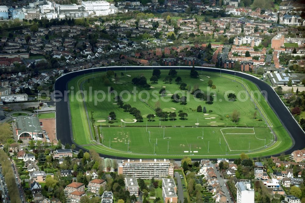 Marcq-en-Barœul from the bird's eye view: Grounds of the Golf course at Golf Des Flandres in Marcq-en-Baroeul in Nord-Pas-de-Calais Picardy, France