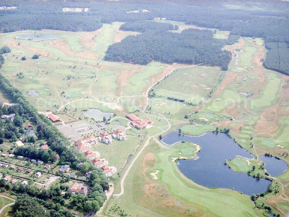 Aerial photograph Motzen / Brandenburg - Golfplatz Motzen bei Mittenwalde in Brandenburg.