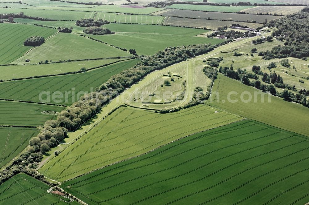 Netherhampton from the bird's eye view: Grounds of the Golf course on Salisbury Racecourse in Netherhampton in United Kingdom