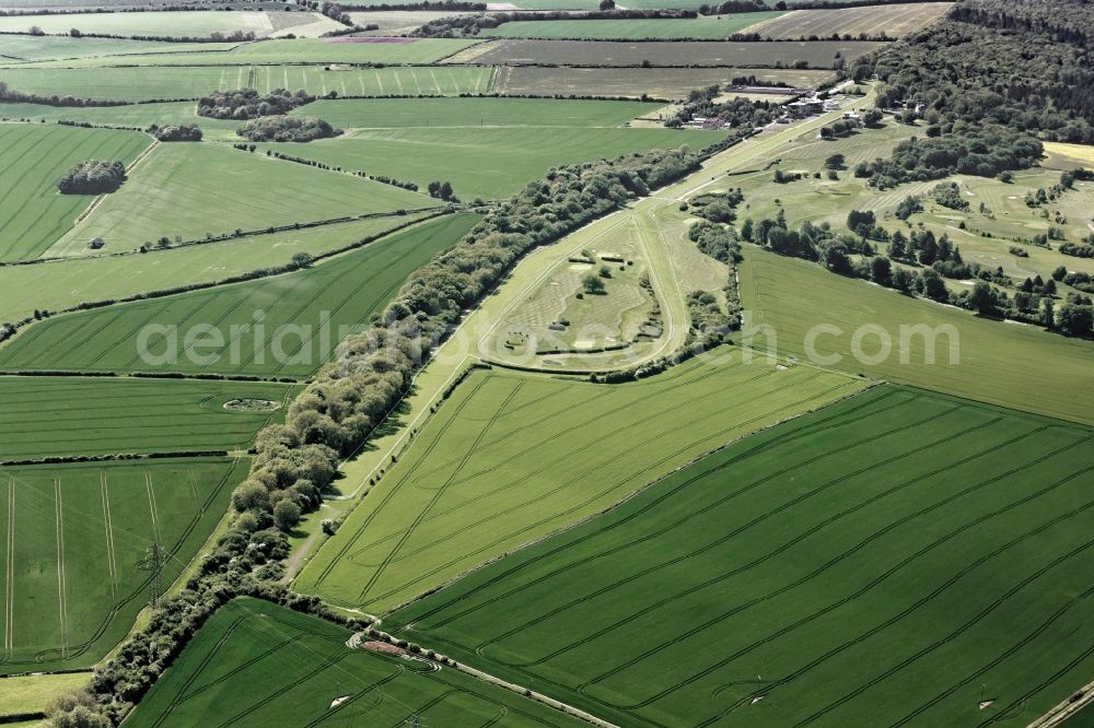 Aerial image Netherhampton - Grounds of the Golf course on Salisbury Racecourse in Netherhampton in United Kingdom