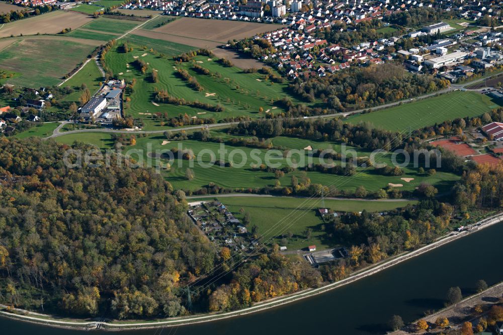 Neu-Ulm from the bird's eye view: Grounds of the Golf course at of NEW GOLF CLUB Neu-Ulm in Neu-Ulm in the state Bavaria, Germany