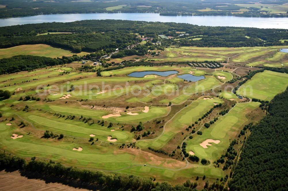 Aerial photograph Bad Saarow - Grounds of the Golf course Stan Eby Golfplatz destrict Silberberg in Bad Saarow in the state Brandenburg