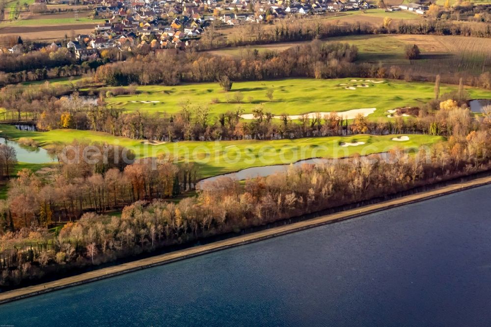 Plobsheim from above - Grounds of the Golf course at in Plobsheim in Grand Est, France