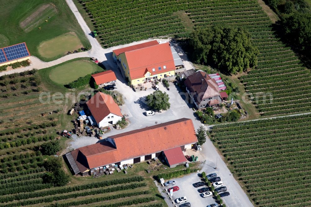 Talheim from above - Grounds of the Golf course at of public Golf Talheimer Hof GmbH & Co KG at Talheimer Hof in Talheim in the state Baden-Wurttemberg, Germany