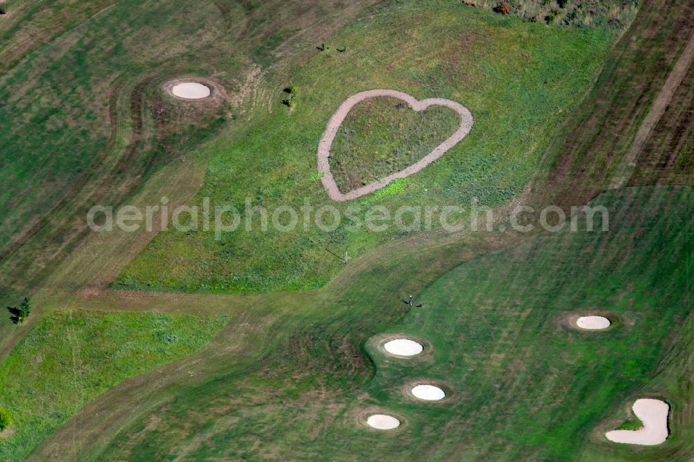 Talheim from the bird's eye view: Grounds of the Golf course at of public Golf Talheimer Hof GmbH & Co KG at Talheimer Hof in Talheim in the state Baden-Wurttemberg, Germany