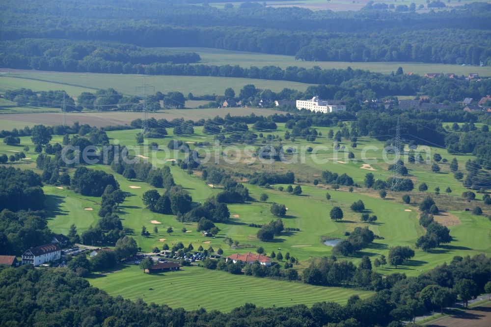 Aerial photograph Rehburg-Loccum - Grounds of the Golf course of Golf-Club Rehburg Loccum e.V. in Rehburg-Loccum in the state Lower Saxony