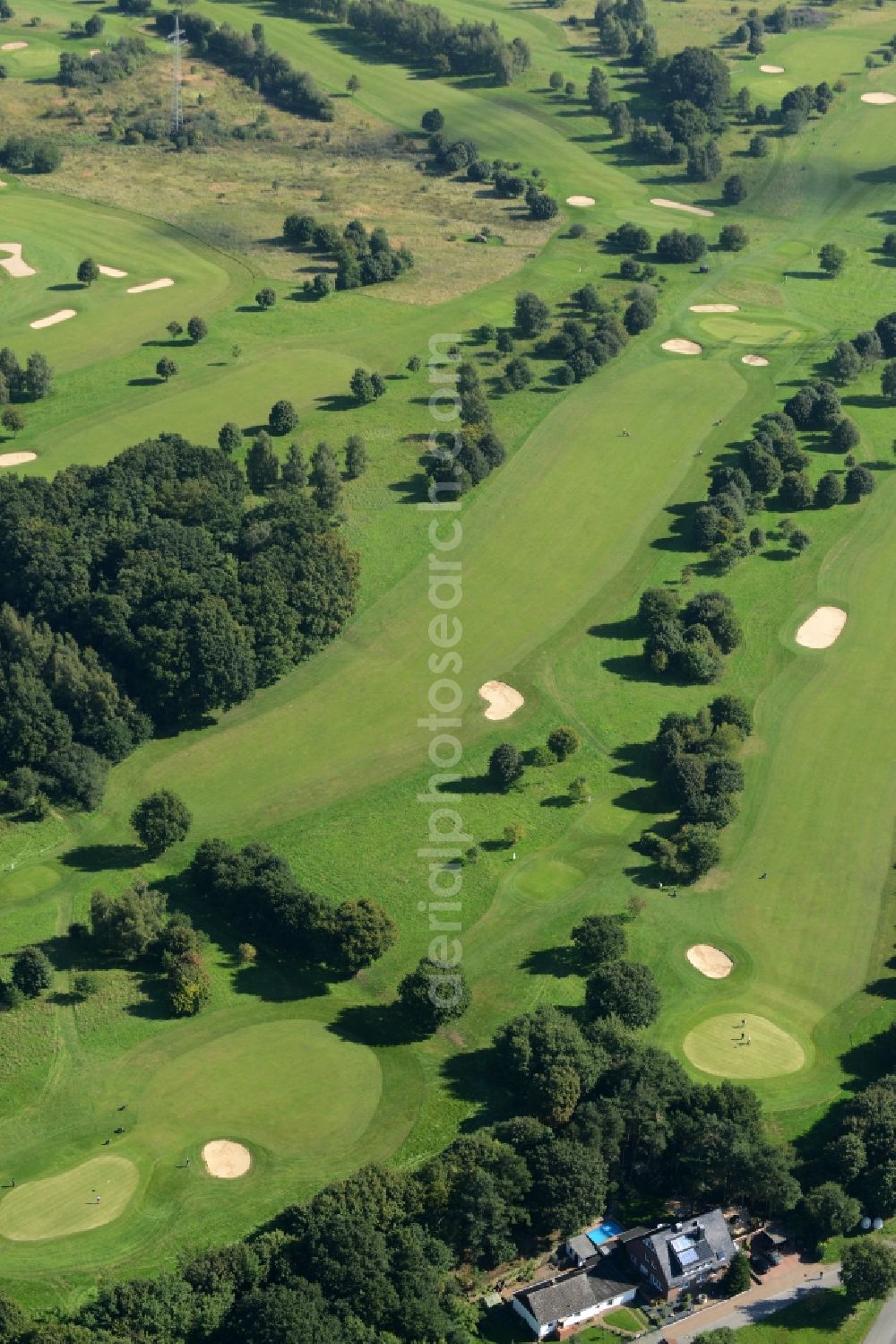 Aerial image Rehburg-Loccum - Grounds of the Golf course of Golf-Club Rehburg Loccum e.V. in Rehburg-Loccum in the state Lower Saxony