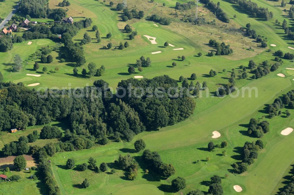 Aerial photograph Rehburg-Loccum - Grounds of the Golf course of Golf-Club Rehburg Loccum e.V. in Rehburg-Loccum in the state Lower Saxony