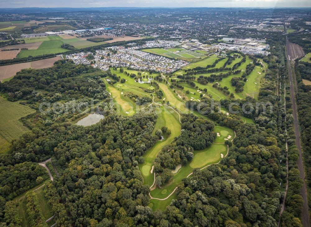 Aerial image Dortmund - Grounds of the Golf course at Royal Saint Barbara's Dortmund Golf Club e.V. in the district Brackeler Feld in Dortmund at Ruhrgebiet in the state North Rhine-Westphalia, Germany