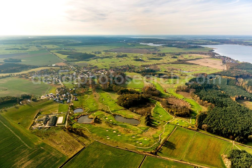 Aerial image Göhren-Lebbin - Golf course of the Scandinavian Golf Club in Goehren-Lebbin in the state Mecklenburg-West Pomerania