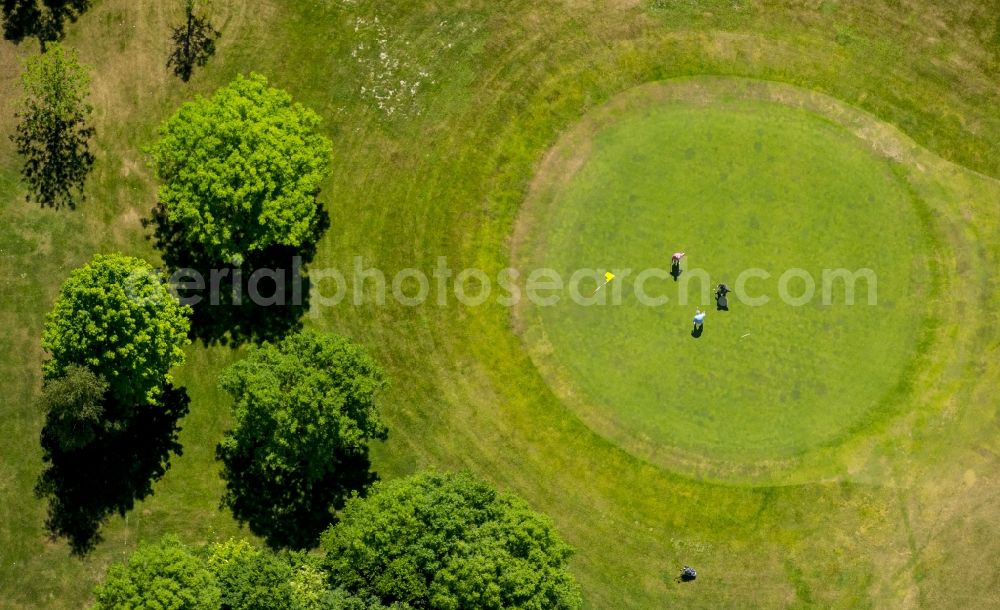 Aerial photograph Schmallenberg - Grounds of the Golf course at des Golfclubs Schmallenberg in Schmallenberg in the state North Rhine-Westphalia