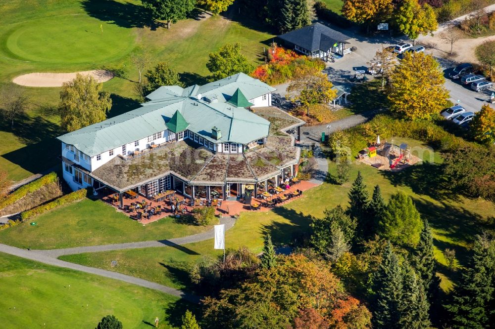 Aerial photograph Schmallenberg - Grounds of the Golf course at - Golfclub in Schmallenberg in the state North Rhine-Westphalia