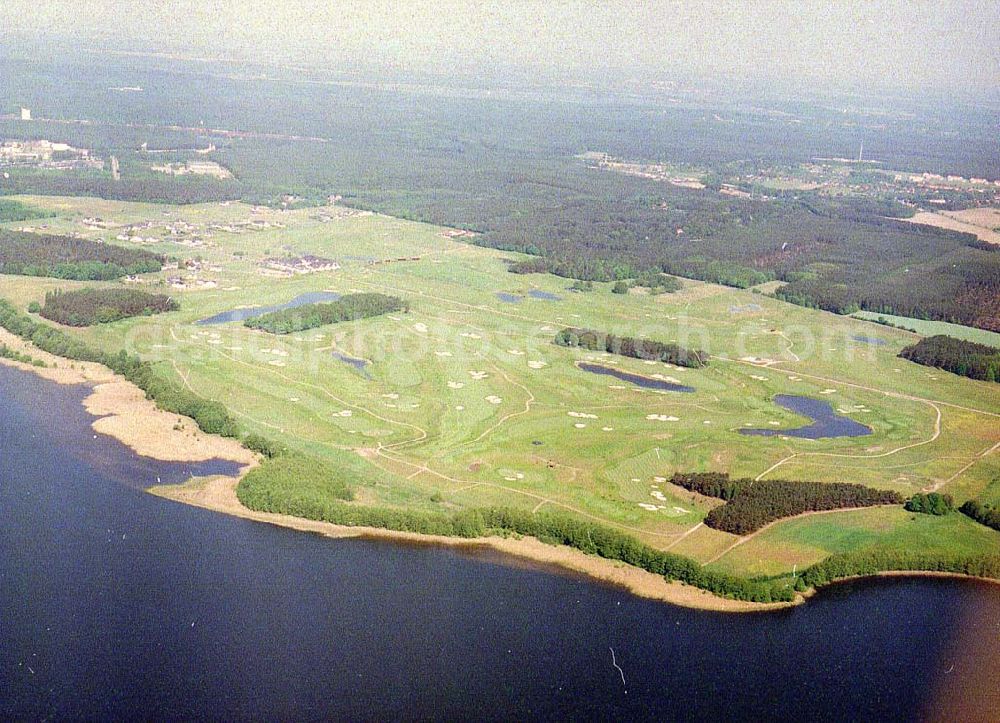 Seddin from the bird's eye view: Golfplatz am Seddiner See.