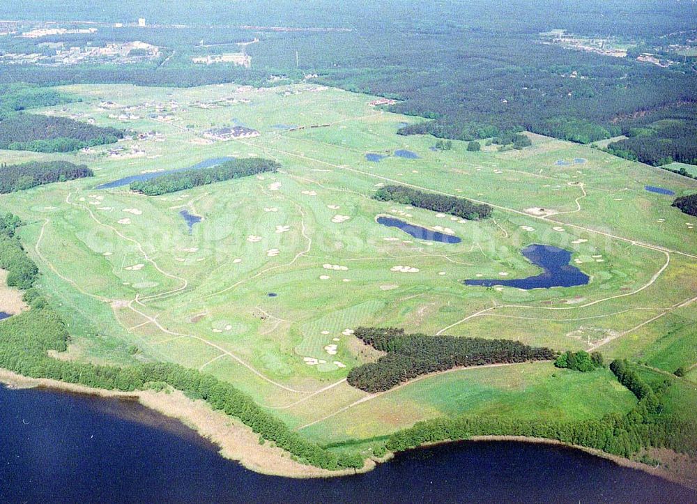 Seddin from the bird's eye view: Golfplatz am Seddiner See.