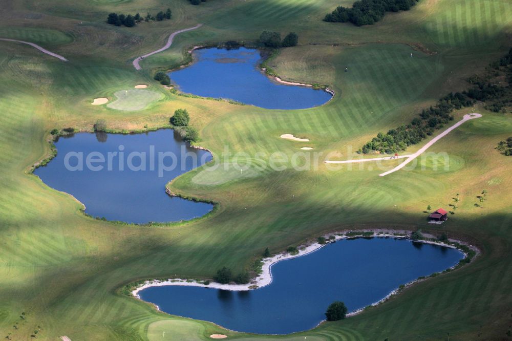 Aerial image Blankenhain - Grounds of the Golf course at Spa & GolfResort Weimarer Land on street Am Adlungsgarten in Blankenhain in the state Thuringia, Germany