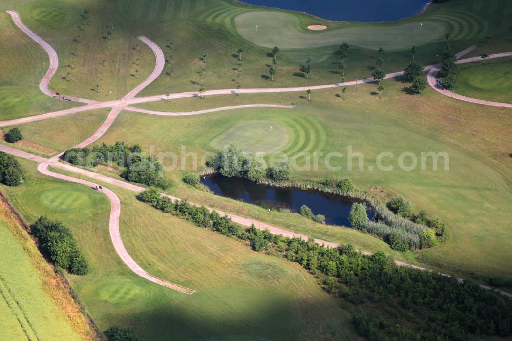 Aerial photograph Blankenhain - Grounds of the Golf course at Spa & GolfResort Weimarer Land on street Am Adlungsgarten in Blankenhain in the state Thuringia, Germany