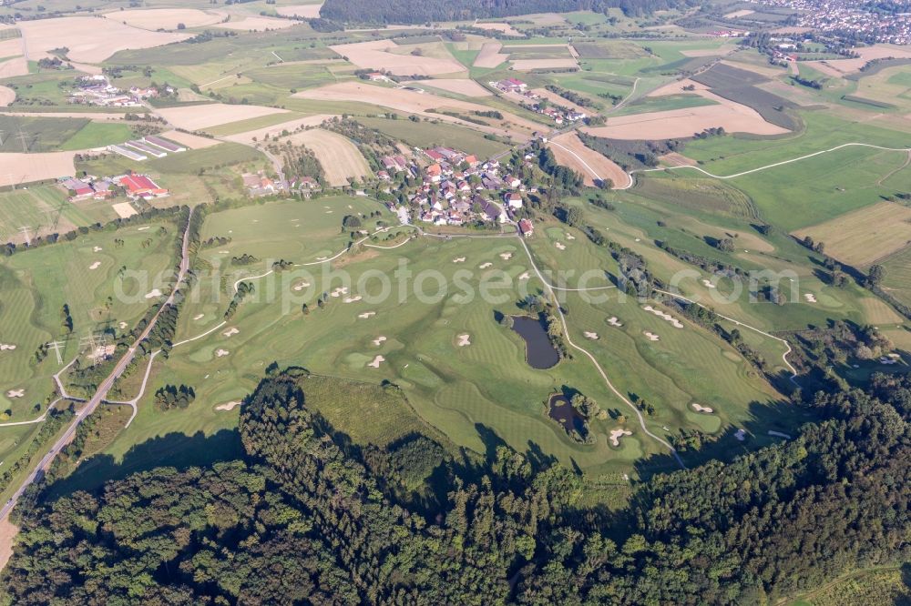 Steißlingen from the bird's eye view: Grounds of the Golf course STEISSLINGEN GMBH in Steisslingen in the state Baden-Wurttemberg, Germany