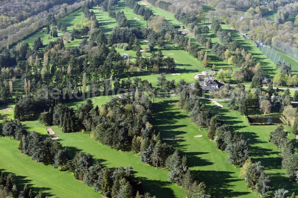 Aerial photograph Versailles - Grounds of the Golf course at Racing Club de France on Route du Pont Colbert in Versailles in Ile-de-France, France