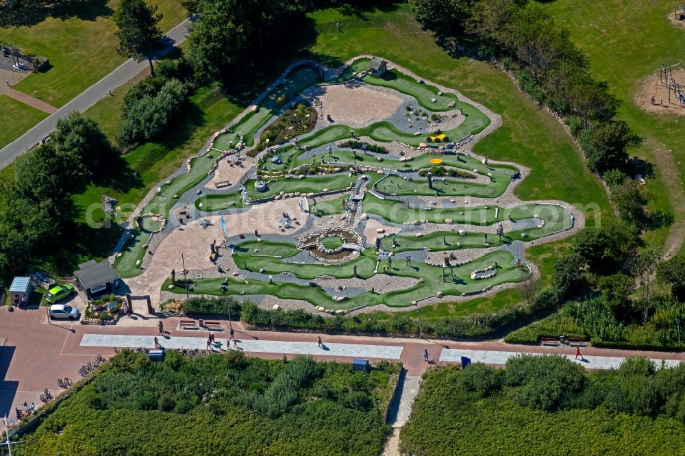 Aerial photograph Damp - Grounds of the Golf course Wikingergolf Damp on Strandpromenade in the district Ostseebad Damp in Damp in the state Schleswig-Holstein, Germany