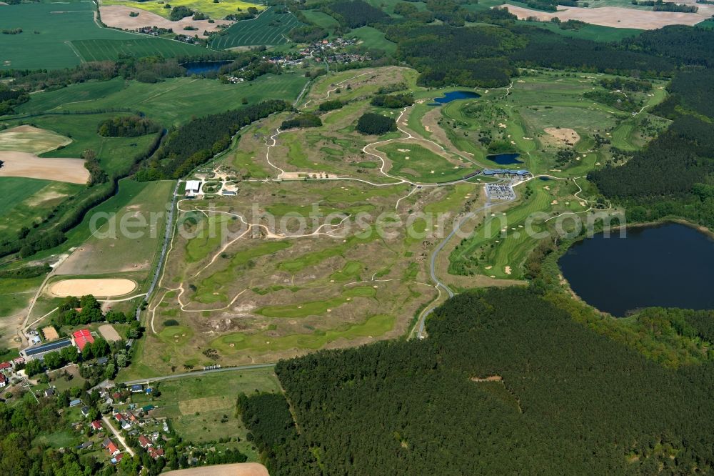 Aerial image Gneven - Grounds of the Golf course at of WINSTONgolf GmbH on Kranichweg in Gneven in the state Mecklenburg - Western Pomerania, Germany