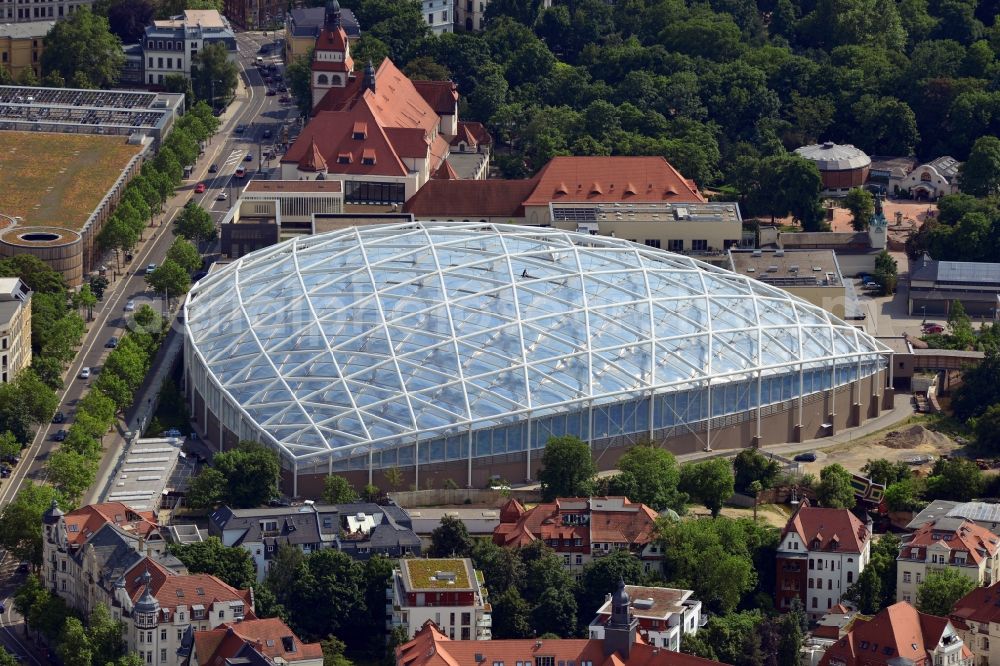 Aerial image Leipzig - View of the Gondwanaland in Leipzig in the state of Saxony