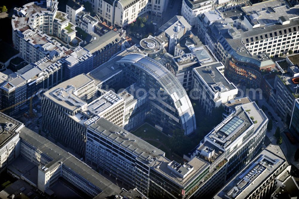 Aerial image Hamburg - Blick auf die Firmenzentrale von Google Deutschland in der ABC-Straße in Hamburg. View to the principal office of Google Germany in the ABC-Straße in Hamburg.