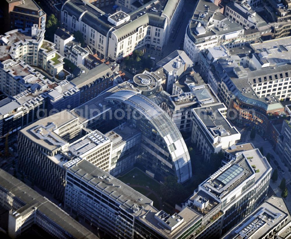 Aerial photograph Hamburg - Blick auf die Firmenzentrale von Google Deutschland in der ABC-Straße in Hamburg. View to the principal office of Google Germany in the ABC-Straße in Hamburg.