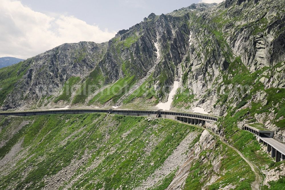 Airolo from above - Gotthardpass in Airolo in Ticino, Switzerland