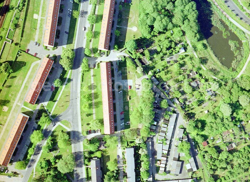 Strausberg / BRB from above - 90-Grad-Sicht auf die Innenstadt von Strausberg / Brandenburg.