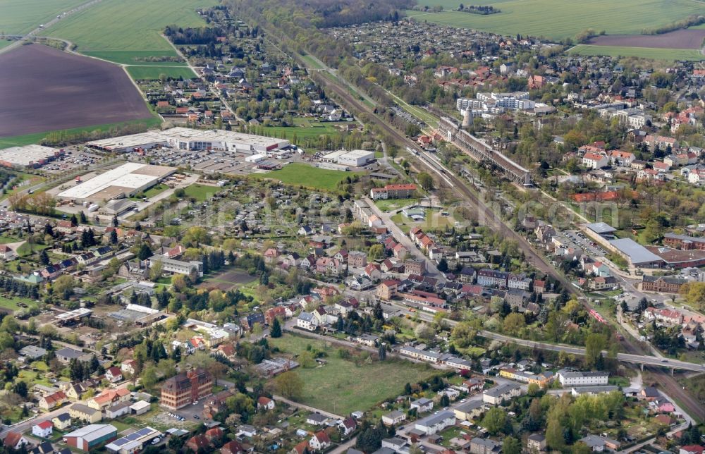 Aerial photograph Schönebeck (Elbe) - Salt flats - building of a former graduation house for salt extraction in Schoenebeck (Elbe) in the state Saxony-Anhalt