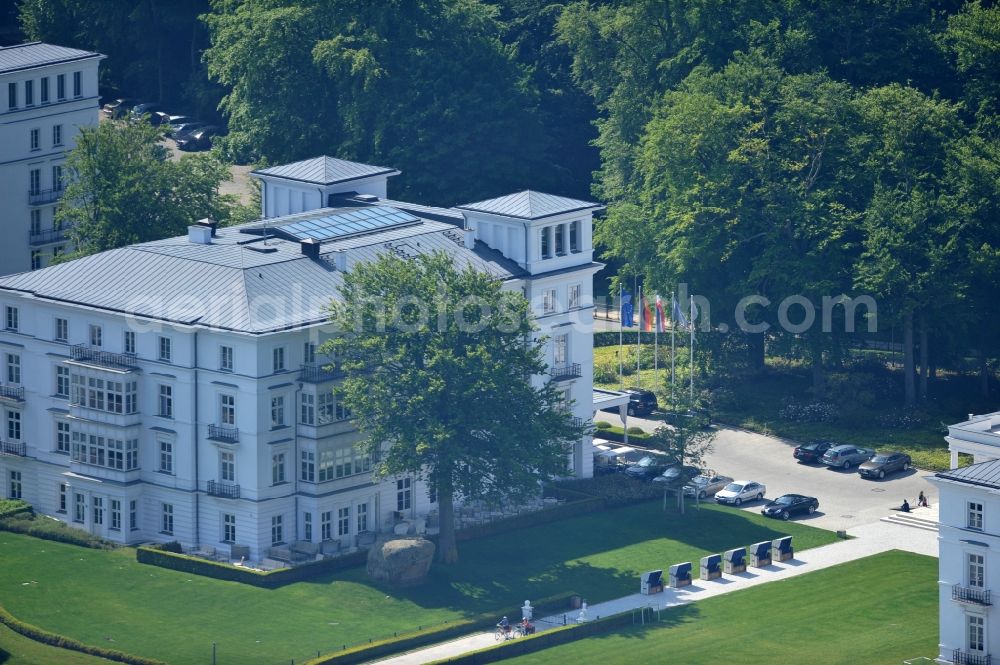 Aerial photograph Ostseebad Heiligendamm - Grand Hotel Heiligendamm with the Hohenzollern castle in Mecklenburg-Western Pomerania