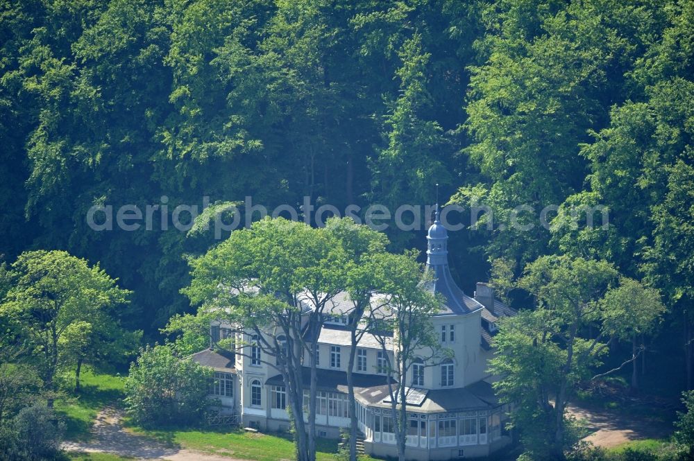 Ostseebad Heiligendamm from the bird's eye view: Grand Hotel Heiligendamm with the Hohenzollern castle in Mecklenburg-Western Pomerania