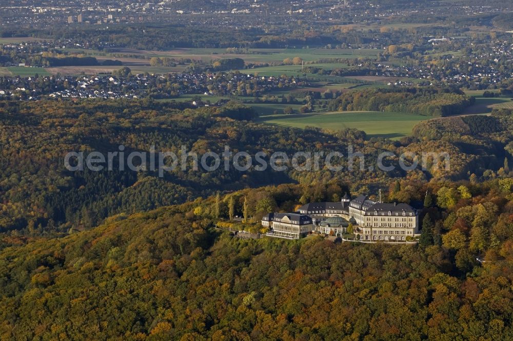 Aerial photograph Königswinter - View of the former government guest house on the Petersberg near Königsberg. Until 1952 it was the seat of the Allied High Commission