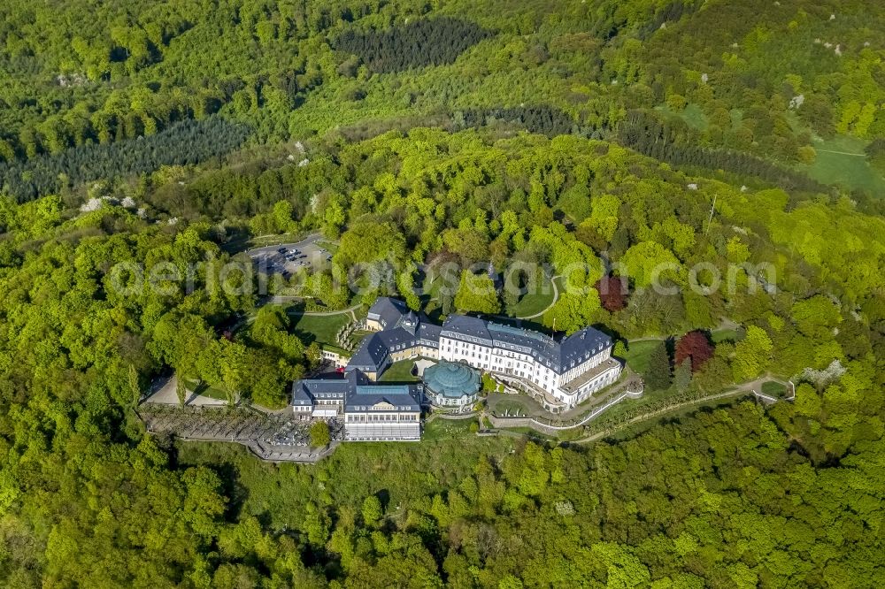 Königswinter from above - View of the former government guest house on the Petersberg near Königsberg. Until 1952 it was the seat of the Allied High Commission