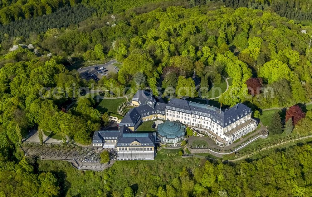 Königswinter from the bird's eye view: View of the former government guest house on the Petersberg near Königsberg. Until 1952 it was the seat of the Allied High Commission