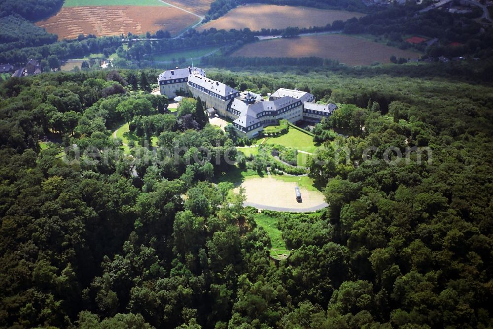 Königswinter from above - View of the former government guest house on the Petersberg near Königsberg. Until 1952 it was the seat of the Allied High Commission